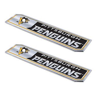 Logo Brands Pittsburgh Penguins 2-Pack Embossed Truck Emblem Set
