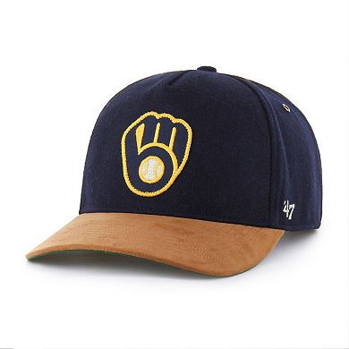 Men's '47 Navy Milwaukee Brewers Gold Age Hitch Adjustable Hat