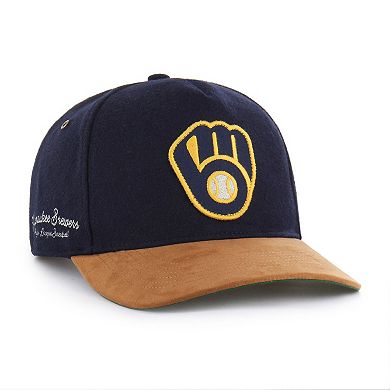 Men's '47 Navy Milwaukee Brewers Gold Age Hitch Adjustable Hat