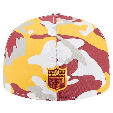 Men's New Era Gold/Burgundy Washington Commanders 59FIFTY Fitted Hat