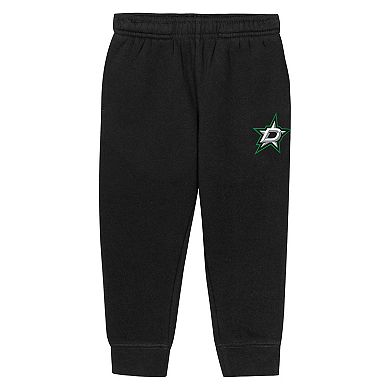 Toddler Outerstuff Black Dallas Stars Chants and Cheers Fleece Hoodie and Pants Set