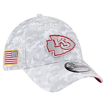 Men's New Era White Kansas City Chiefs 2025 Salute to Service Digital Camo Fan Pack 39THIRTY Flex Hat