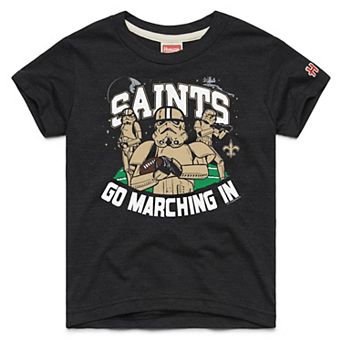 Youth Homage Black New Orleans Saints Star Wars x NFL Tri-Blend T-Shirt