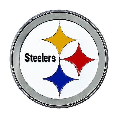 Logo Brands Pittsburgh Steelers Embossed Color Auto Emblem