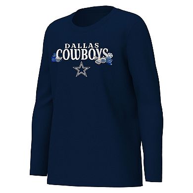 Youth Outerstuff Navy Dallas Cowboys Chestnut Holiday Sleep Set