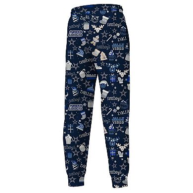 Youth Outerstuff Navy Dallas Cowboys Chestnut Holiday Sleep Set