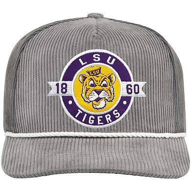 Men's Colosseum Gray LSU Tigers Where's My Hat Podium Adjustable Trucker Hat