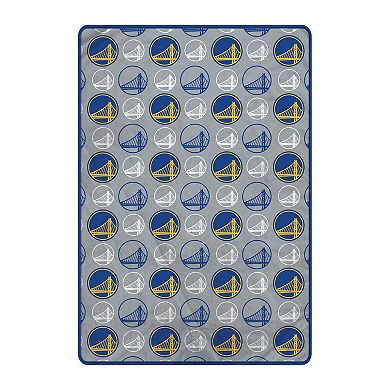 "Pegasus Golden State Warriors 66"" x 95"" Oversized Logo Roll Ultra Cozy Blanket"