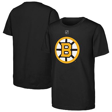 Men's Outerstuff Black Boston Bruins Primary Logo T-Shirt