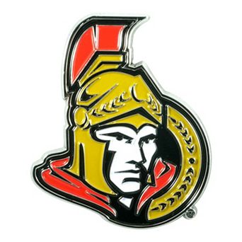 Logo Brands Ottawa Senators Embossed Color Auto Emblem