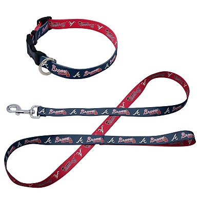 WinCraft Atlanta Braves Pet Leash and Collar Set