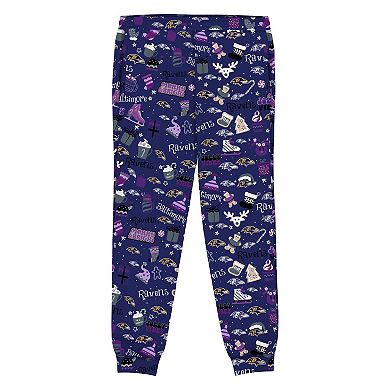 Toddler Outerstuff Purple Baltimore Ravens Chestnut Holiday Sleep Set
