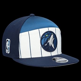 Youth New Era White/Navy Minnesota Timberwolves 2025 NBA Tip Off Split Panel 9FIFTY Snapback Hat