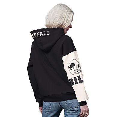 Women's Starter Black Buffalo Bills 4th Down Full-Zip Hoodie