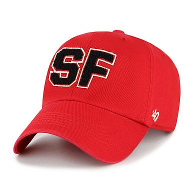 Women's '47 Scarlet San Francisco 49ers Zoey Clean Up Adjustable Hat