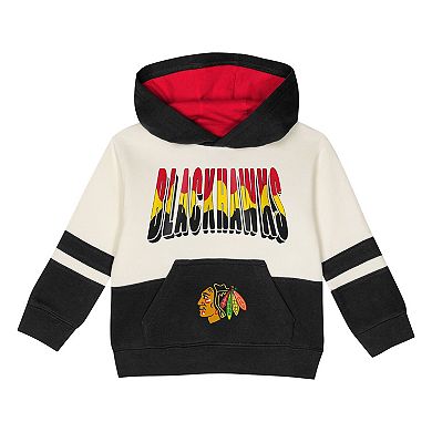 Toddler Outerstuff Black Chicago Blackhawks Chants and Cheers Fleece Hoodie and Pants Set