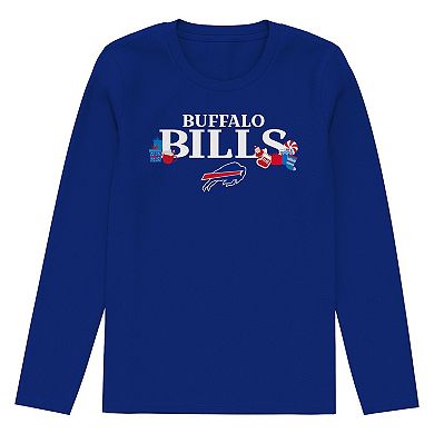 Toddler Outerstuff Royal Buffalo Bills Chestnut Holiday Sleep Set