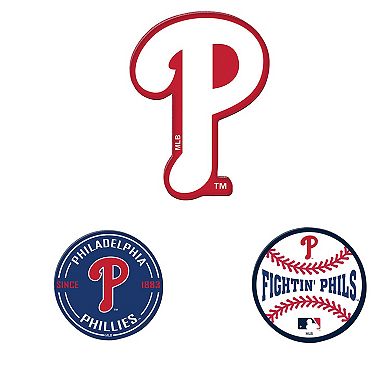 WinCraft Philadelphia Phillies 3-Pack Premium Fridge Magnet Set