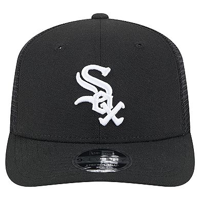 Men's New Era Black Chicago White Sox 9SEVENTY COOLERA Trucker Adjustable Hat