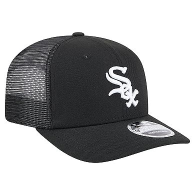 Men's New Era Black Chicago White Sox 9SEVENTY COOLERA Trucker Adjustable Hat