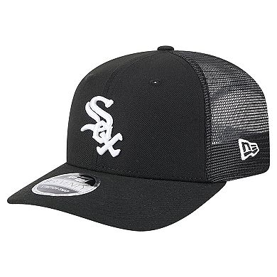 Men's New Era Black Chicago White Sox 9SEVENTY COOLERA Trucker Adjustable Hat
