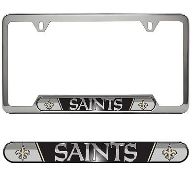 Logo Brands New Orleans Saints Embossed License Plate Frame
