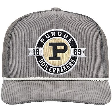 Men's Colosseum Gray Purdue Boilermakers Where's My Hat Podium Adjustable Trucker Hat