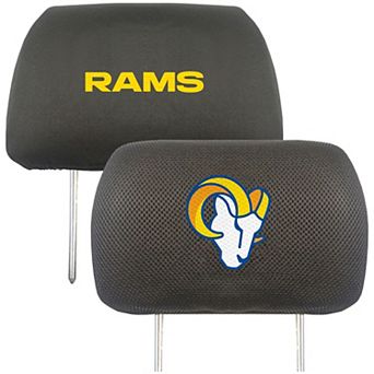 Logo Brands Los Angeles Rams Car Head Rest Cover