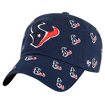 Women's '47 Navy Houston Texans Confetti Clean Up Adjustable Hat
