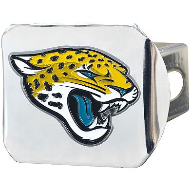 Logo Brands Jacksonville Jaguars Color on Chrome Hitch Cover