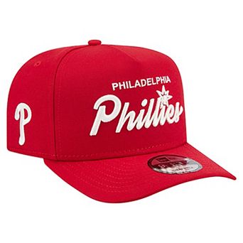 Men's New Era Red Philadelphia Phillies Local Play A-Frame 9FIFTY Snapback Hat