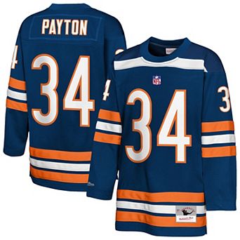Youth Mitchell & Ness Walter Payton Navy Chicago Bears Hockey Fashion Jersey