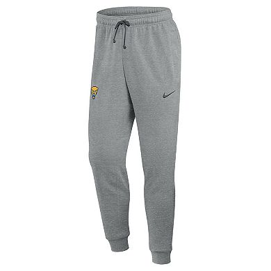 Men's Nike Heather Gray Pitt Panthers Basketball Practice Dri-FIT Taper Sweatpants