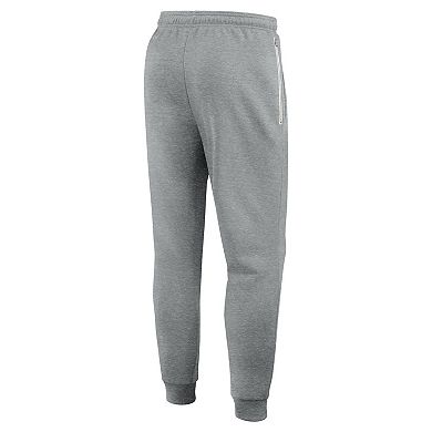 Men's Nike Heather Gray Pitt Panthers Basketball Practice Dri-FIT Taper Sweatpants
