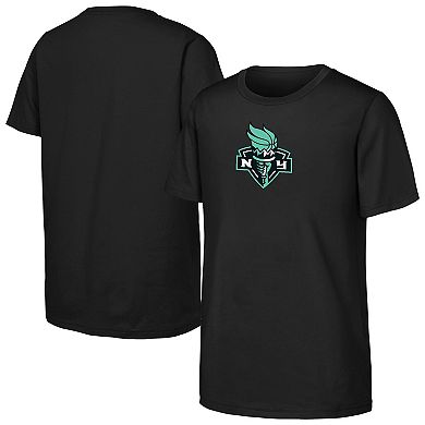 Youth Outerstuff Black New York Liberty Primary Logo T-Shirt