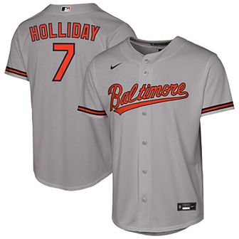 Youth Nike Jackson Holliday Gray Baltimore Orioles Road Replica Jersey