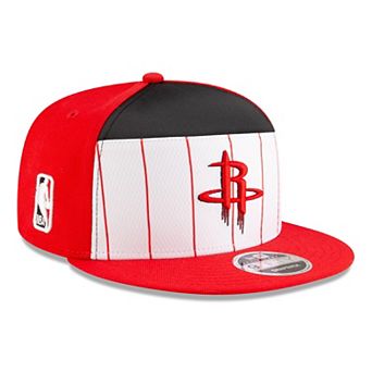 Men's New Era White/Red Houston Rockets 2025 NBA Tip Off Split Panel 9FIFTY Snapback Hat