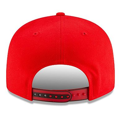 Men's New Era White/Red Houston Rockets 2025 NBA Tip Off Split Panel 9FIFTY Snapback Hat