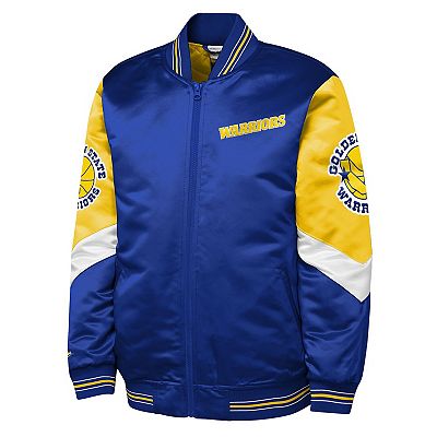 Youth Mitchell & Ness Royal Golden State Warriors Throw It Back