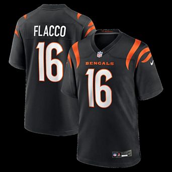 Men's Nike Joe Flacco Black Cincinnati Bengals Team Game Jersey
