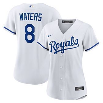 Women's Nike Drew Waters White Kansas City Royals Home Replica Jersey