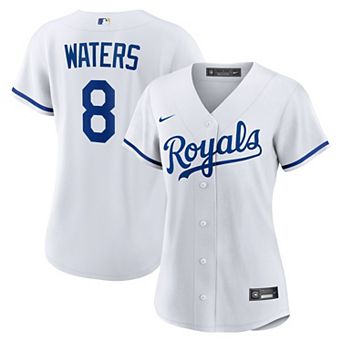 Women's Nike Drew Waters White Kansas City Royals Home Replica Jersey