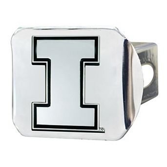 Logo Brands Illinois Fighting Illini Chrome on Chrome Hitch Cover