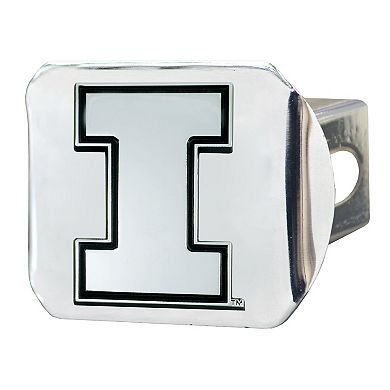 Logo Brands Illinois Fighting Illini Chrome on Chrome Hitch Cover