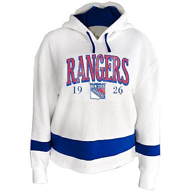 Women's Profile White New York Rangers Plus Size Hoodie