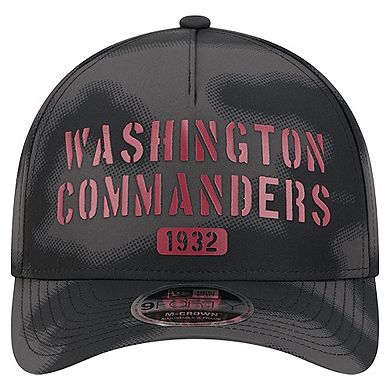 Men's New Era Gray Washington Commanders Halftone Camo 9FORTY Hat