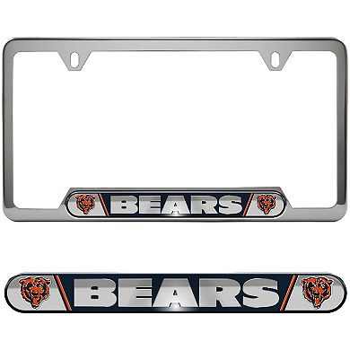 Logo Brands Chicago Bears Embossed License Plate Frame
