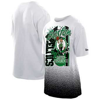 Men's New Era White Boston Celtics Injection Sport Classics T-Shirt