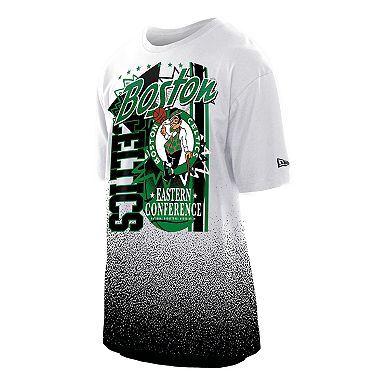 Men's New Era White Boston Celtics Injection Sport Classics T-Shirt