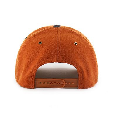 Unisex '47 Texas Orange Texas Longhorns Windowpane Plaid Collection Hitch Adjustable Hat